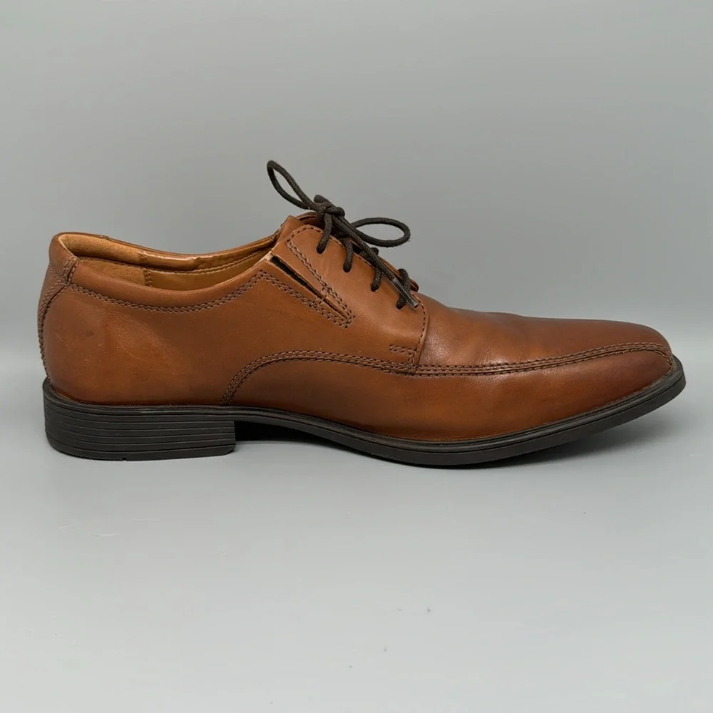 Clarks Tildan Walk Oxford Leather Dress Shoes Men’s Sz‎ 10